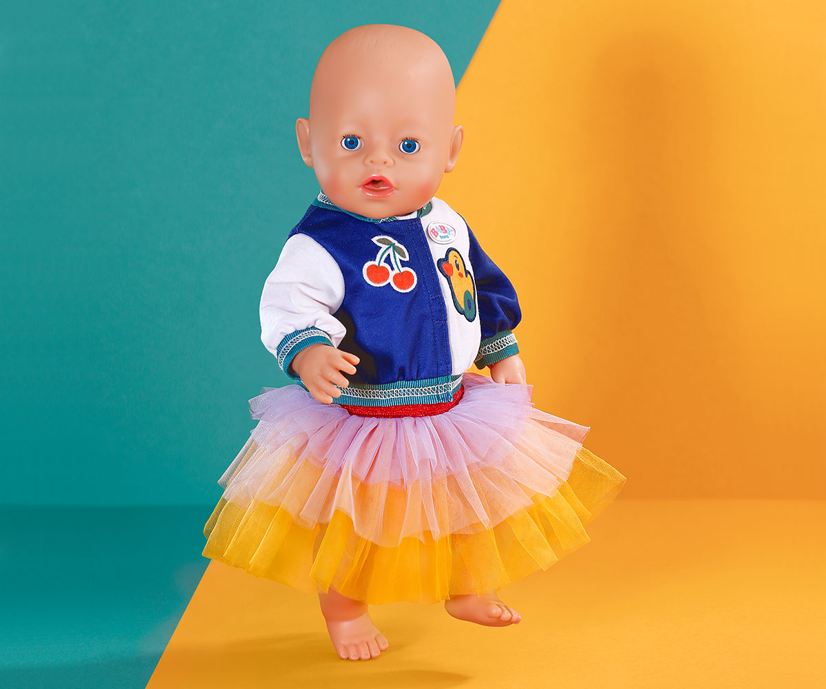 Комплект дрешки с туту пола за кукла Baby Born, 43 см