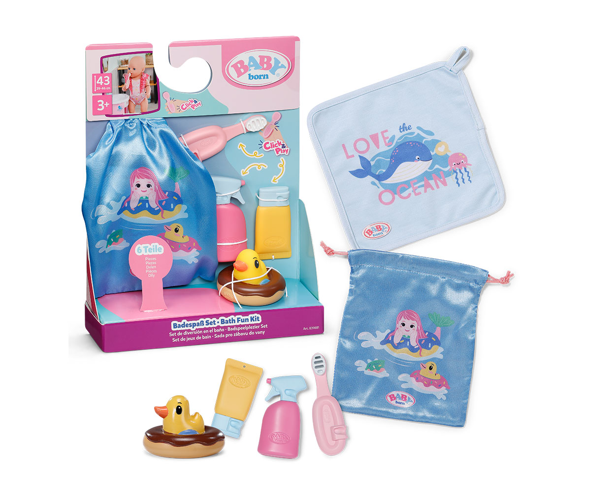 Комплект за баня Baby Born Bath Fun за кукли 36 и 43 см