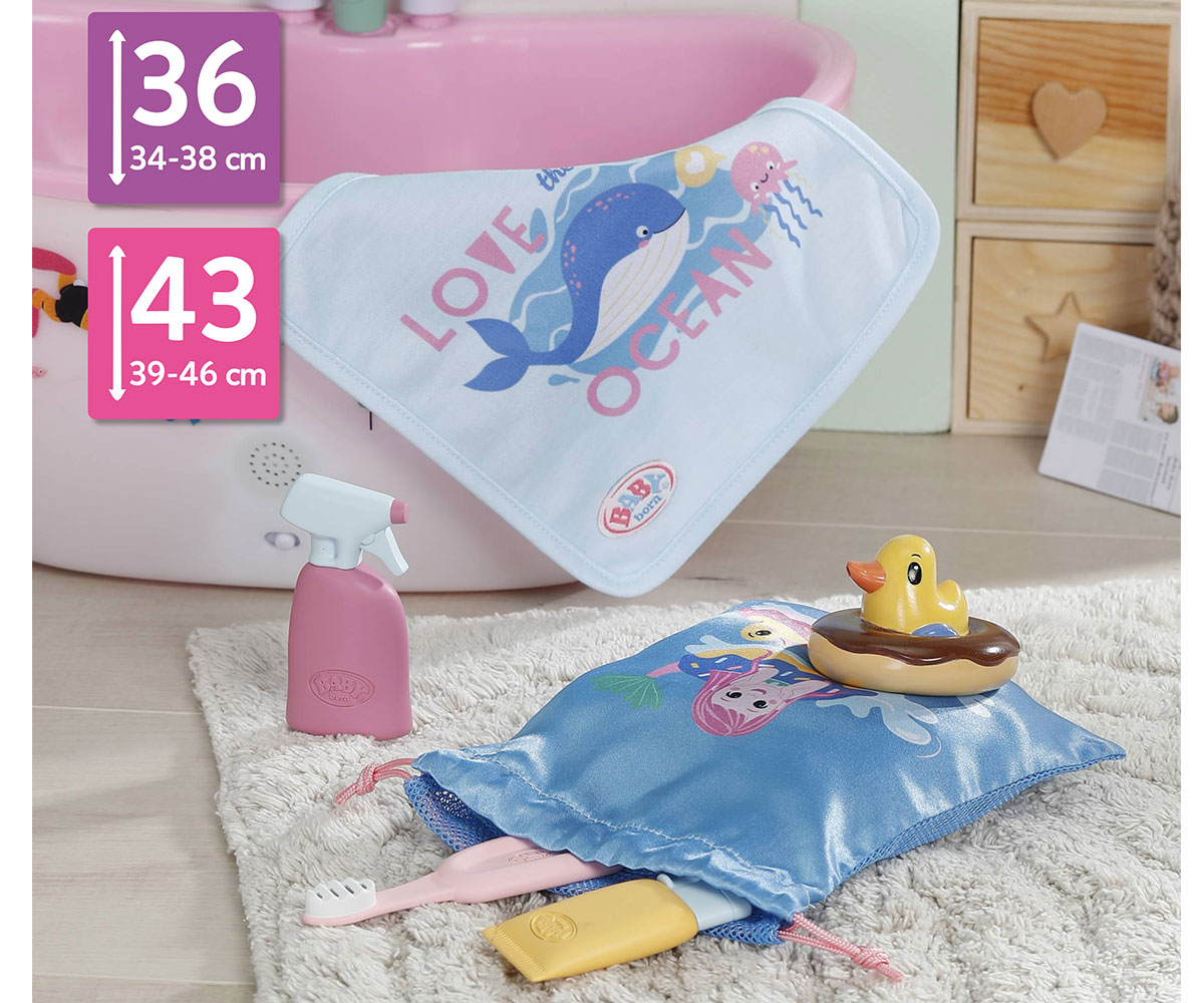 Комплект за баня Baby Born Bath Fun за кукли 36 и 43 см