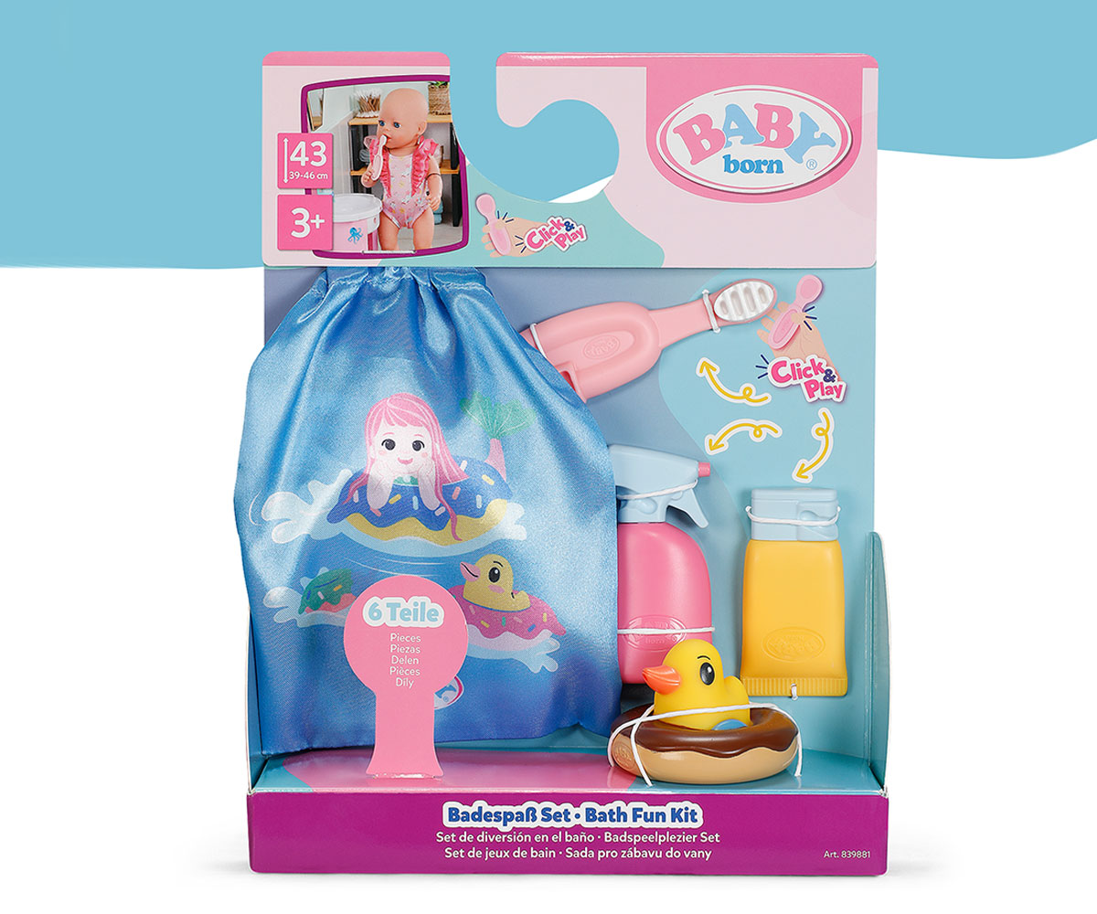 Комплект за баня Baby Born Bath Fun за кукли 36 и 43 см