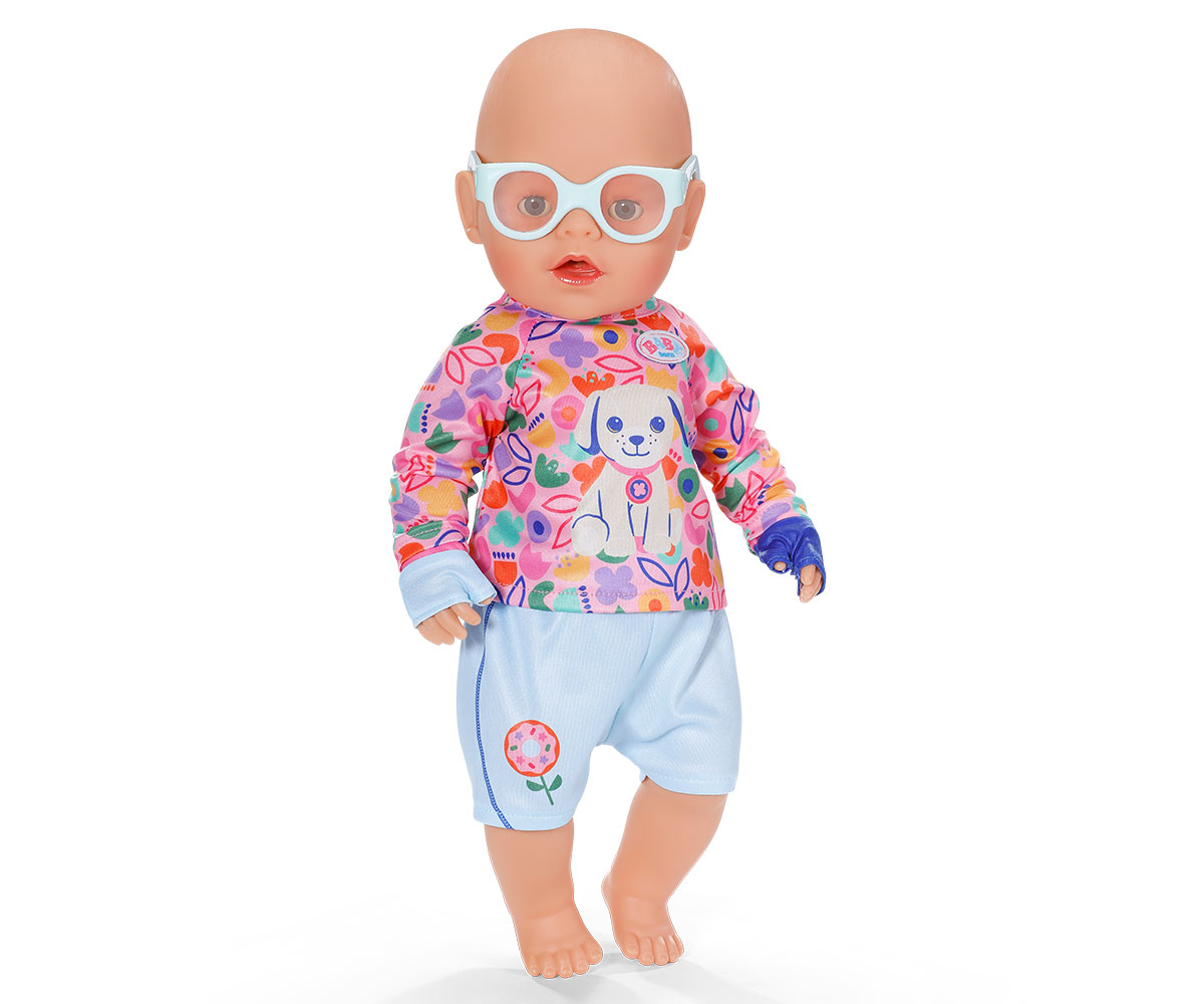 Дрешки за велосипедист за кукла Baby Born 43 см