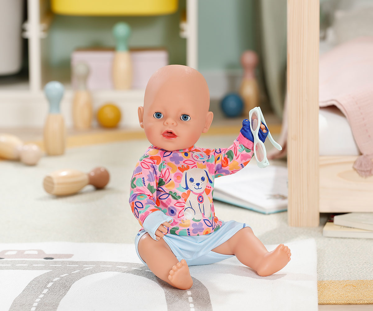 Дрешки за велосипедист за кукла Baby Born 43 см