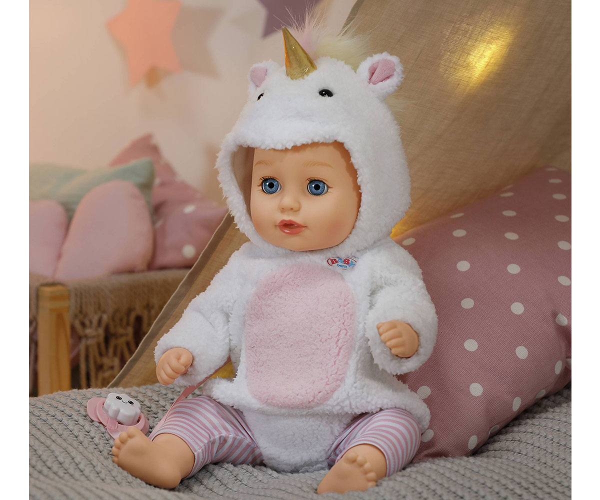 Кукла Baby Born Luna с костюм на еднорог, 36 см