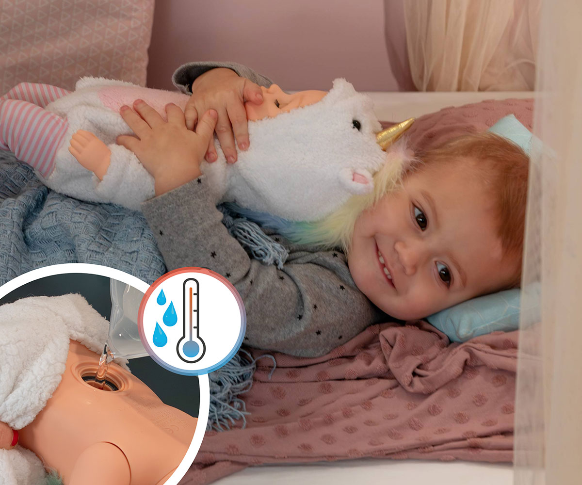 Кукла Baby Born Luna с костюм на еднорог, 36 см