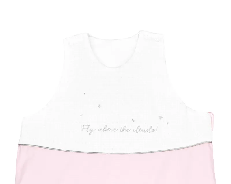 Зимен спален чувал с бродерия 0-6 месеца Dream Big Pink