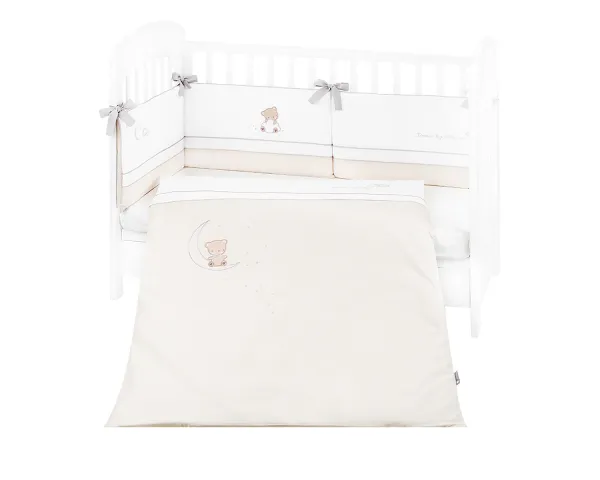 Бебешки спален комплект с бродерия 2 части EU style 70/140 Dream Big Beige