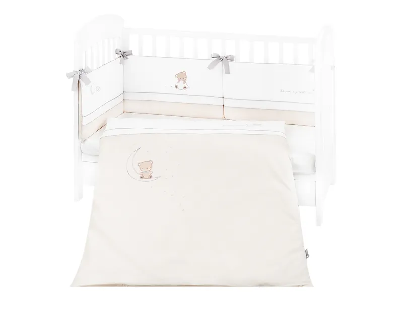 Бебешки спален комплект с бродерия 2 части EU style 70/140 Dream Big Beige