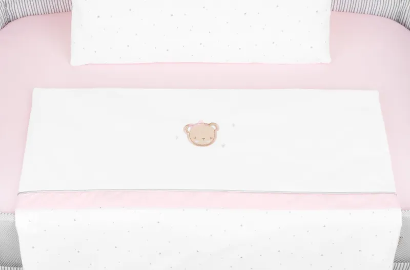 Бебешки спален комплект за мини-кошара 5ч Dream Big Pink