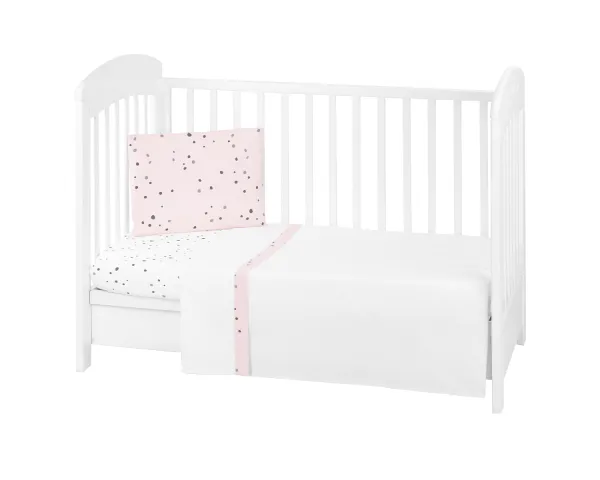Бебешки спален комплект 3 части EU Style 70/140 Bear with me Pink