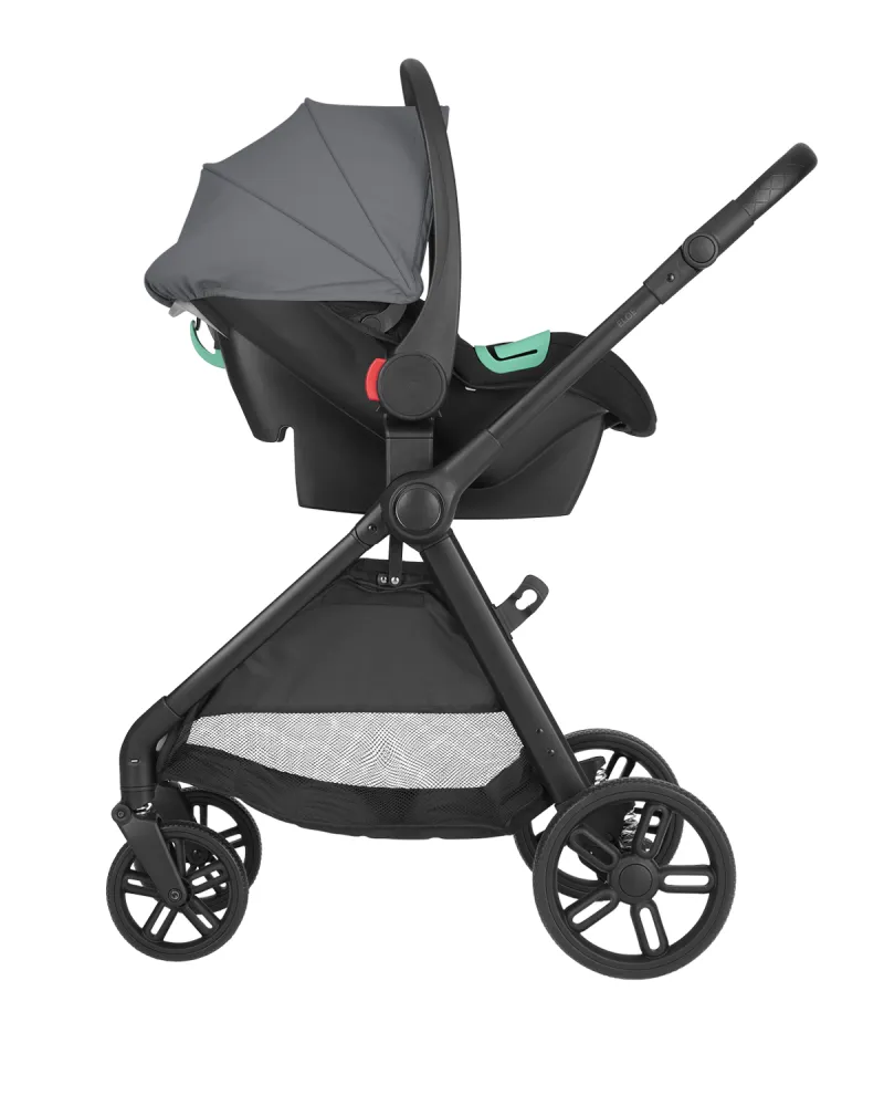Комбинирана количка 3в1 трансф. седалка Eloe Dark Grey