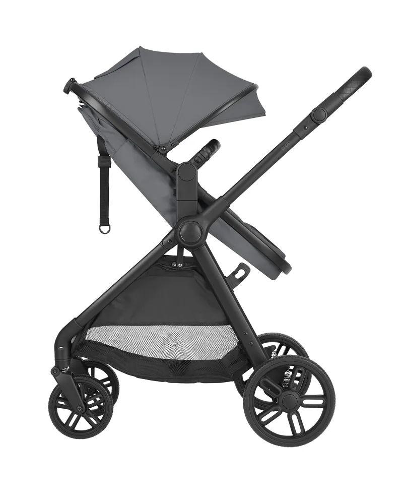 Комбинирана количка 3в1 трансф. седалка Eloe Dark Grey