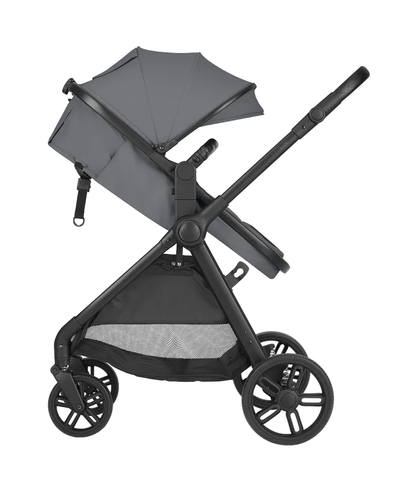 Комбинирана количка 3в1 трансф. седалка Eloe Dark Grey