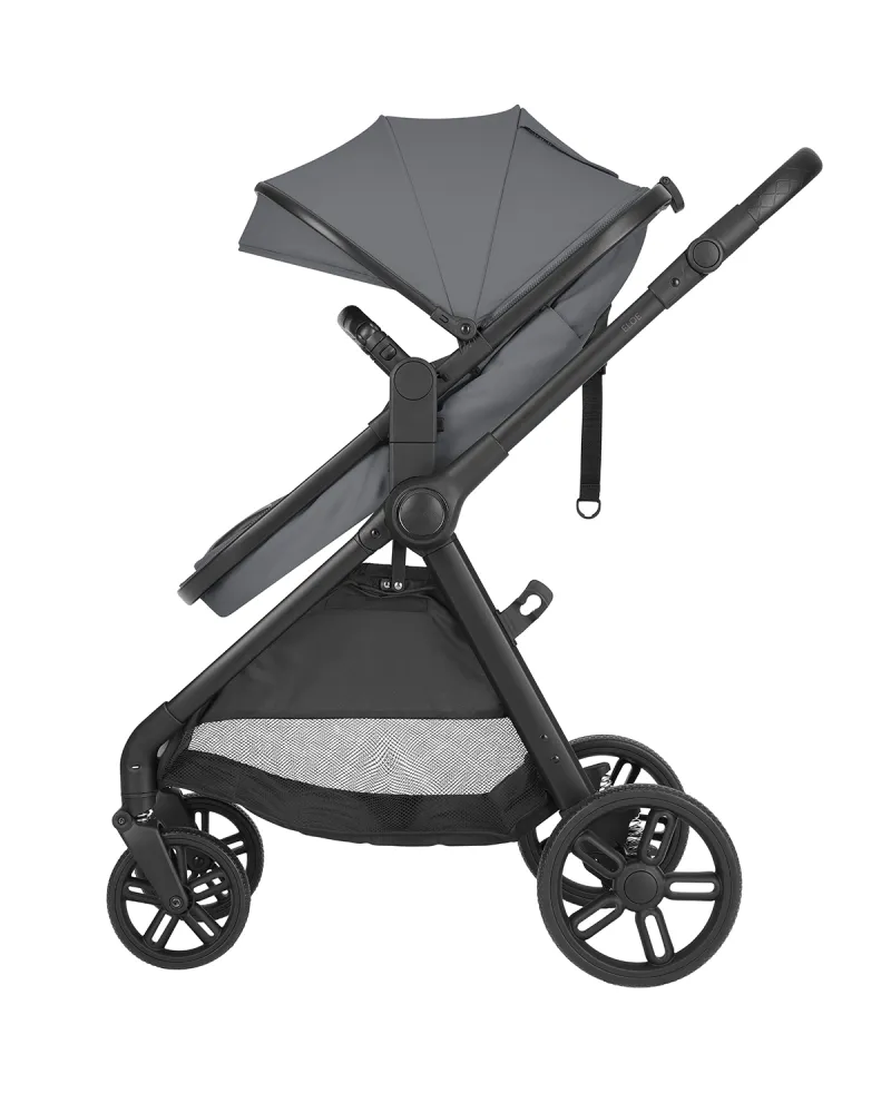 Комбинирана количка 3в1 трансф. седалка Eloe Dark Grey