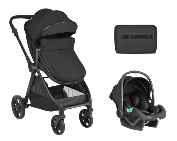 Комбинирана количка 3в1 трансф. седалка Eloe Black