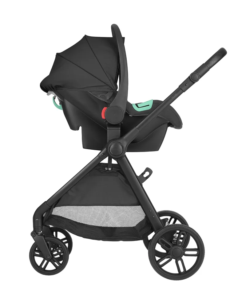 Комбинирана количка 3в1 трансф. седалка Eloe Black