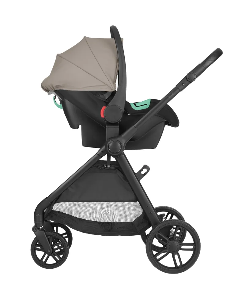 Комбинирана количка 3в1 трансф. седалка Eloe Dark Beige
