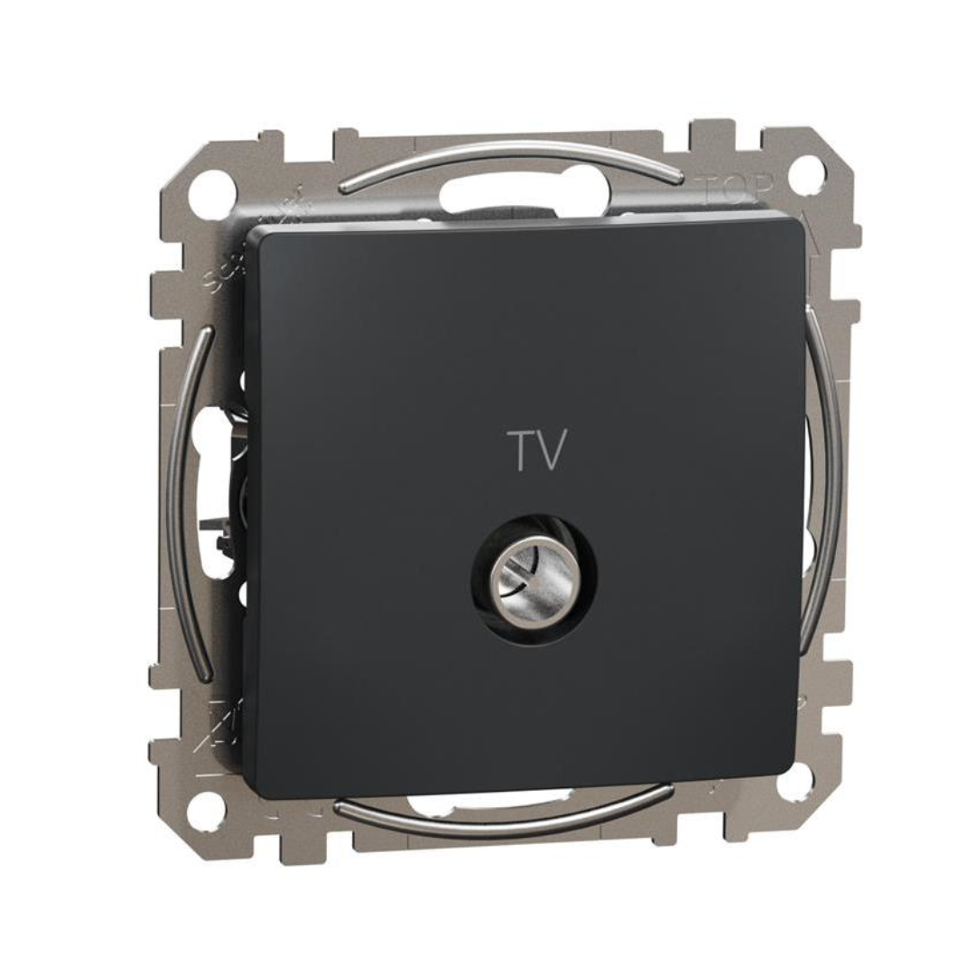 Розетка TV тип коаксиал 4dB цвят Антрацит Sedna SE