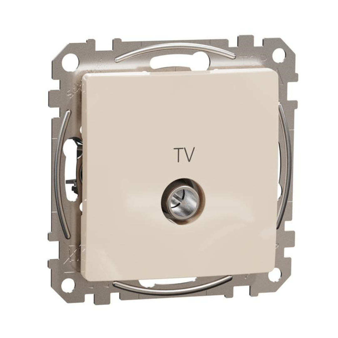 Розетка TV тип коаксиал 4dB цвят Крем Sedna SE