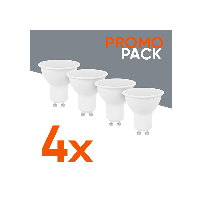 Промо пакет 4бр./кутия LED луничка PAR16 5W, GU10, 4000K, 220-240V AC