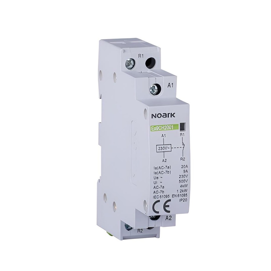 Инсталационно реле, 20 A, напр. на бобината 220/230 V, 2 NO контакти