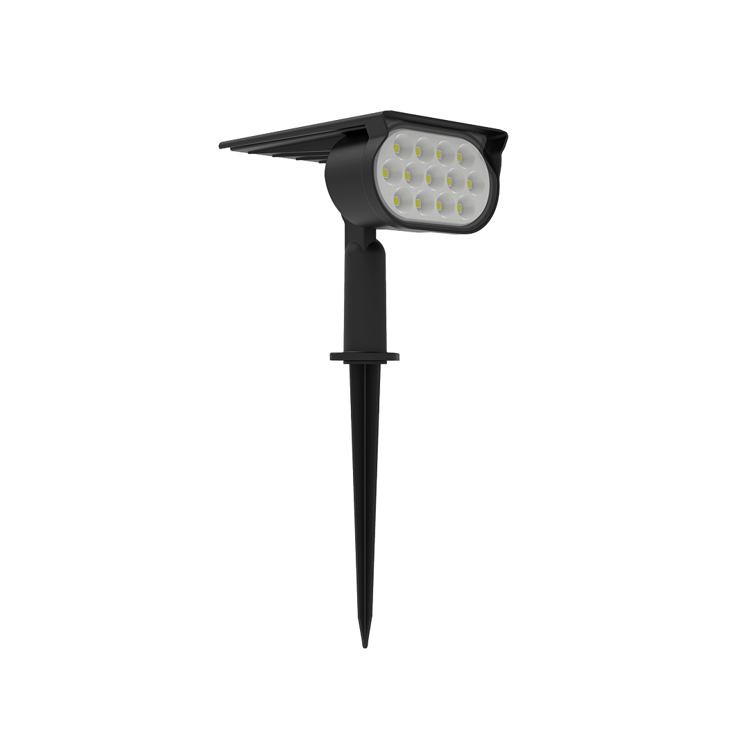 Соларно LED осветителено тяло за градина/стена CCT+RGB, 90°, IP65