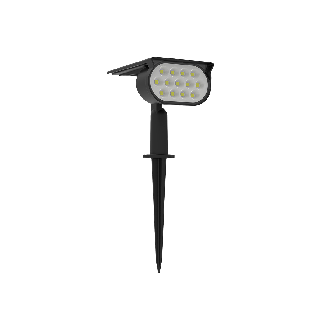 Соларно LED осветителено тяло за градина/стена CCT+RGB, 90°, IP65