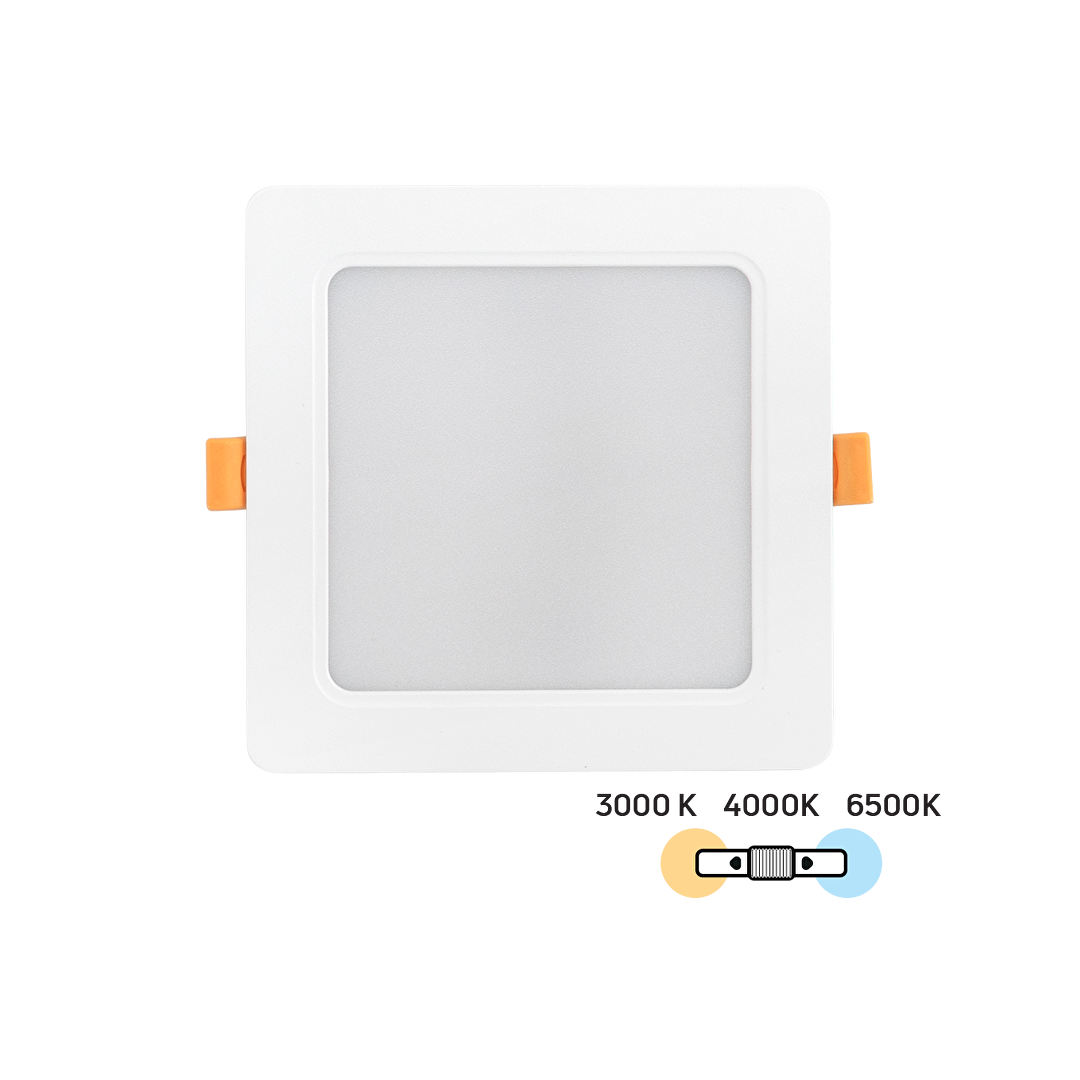 LED панел за вграждане, квадрат 12W, 3000K/4000K/6500K, 220-240V AC, IP54