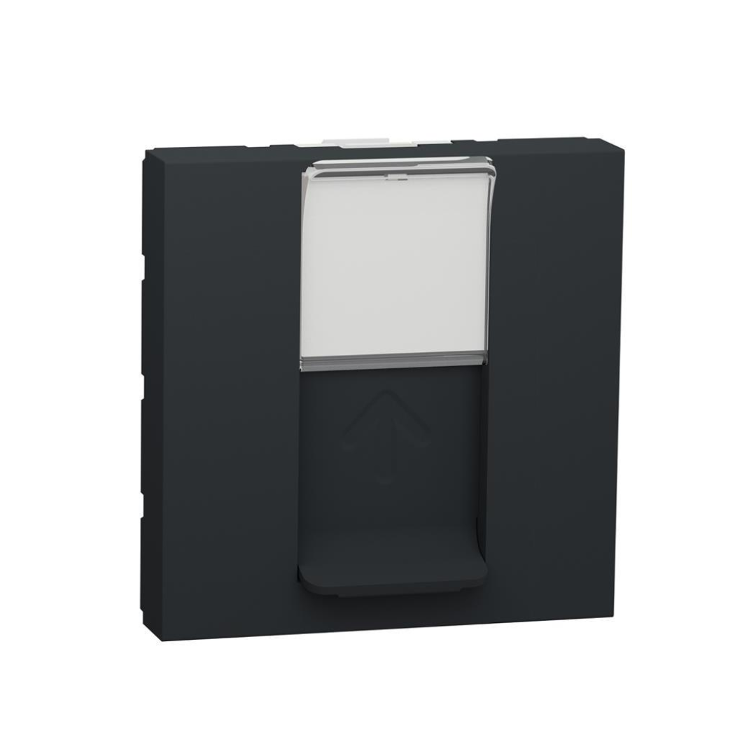 Розетка RJ45 FTP cat.6 S-One 2 мод. цвят Антрацит Unica SE