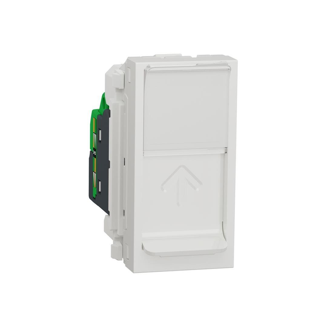 Розетка RJ45 UTP cat.5e S-One 1 мод. цвят Бял Unica SE