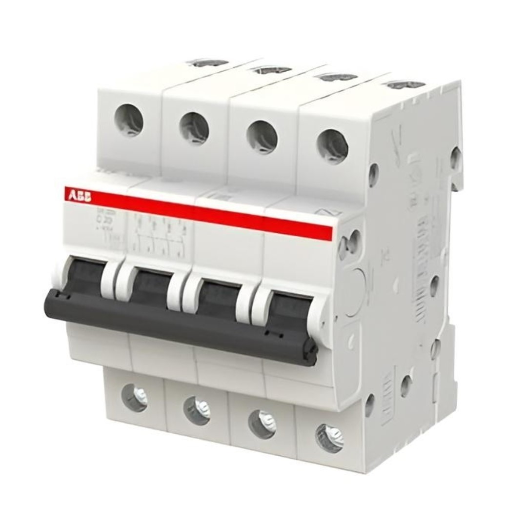 Автоматичен прекъсвач SH204 4P 16A крива C 6kA ABB