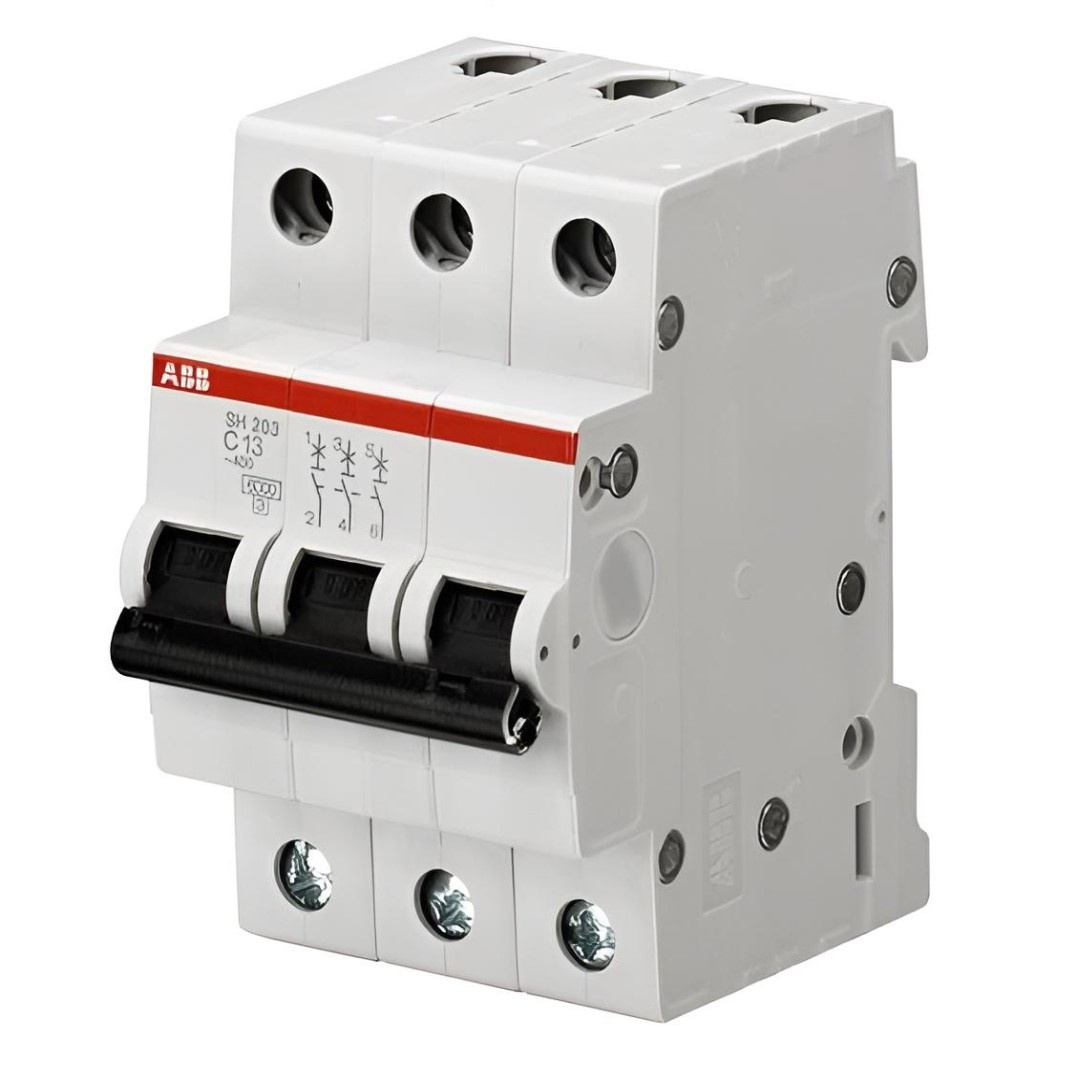 Автоматичен прекъсвач SH203 3P 6A крива С 6kA ABB