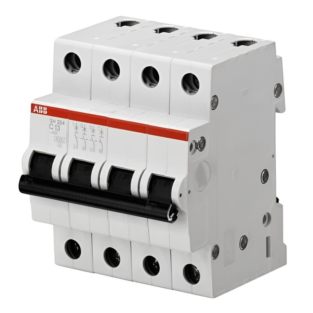 Автоматичен прекъсвач SH204 4P 25A крива C 6kA ABB