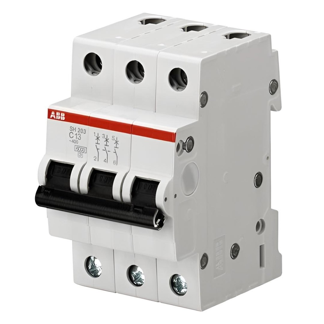 Автоматичен прекъсвач SH203 3P 10A крива С 6kA ABB