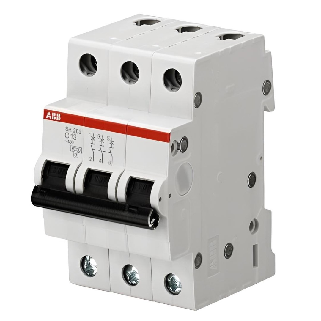 Автоматичен прекъсвач SH203 3P 16A крива С 6kA ABB