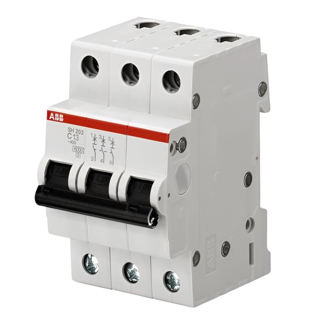 Автоматичен прекъсвач SH203 3P 50A крива С 6kA ABB