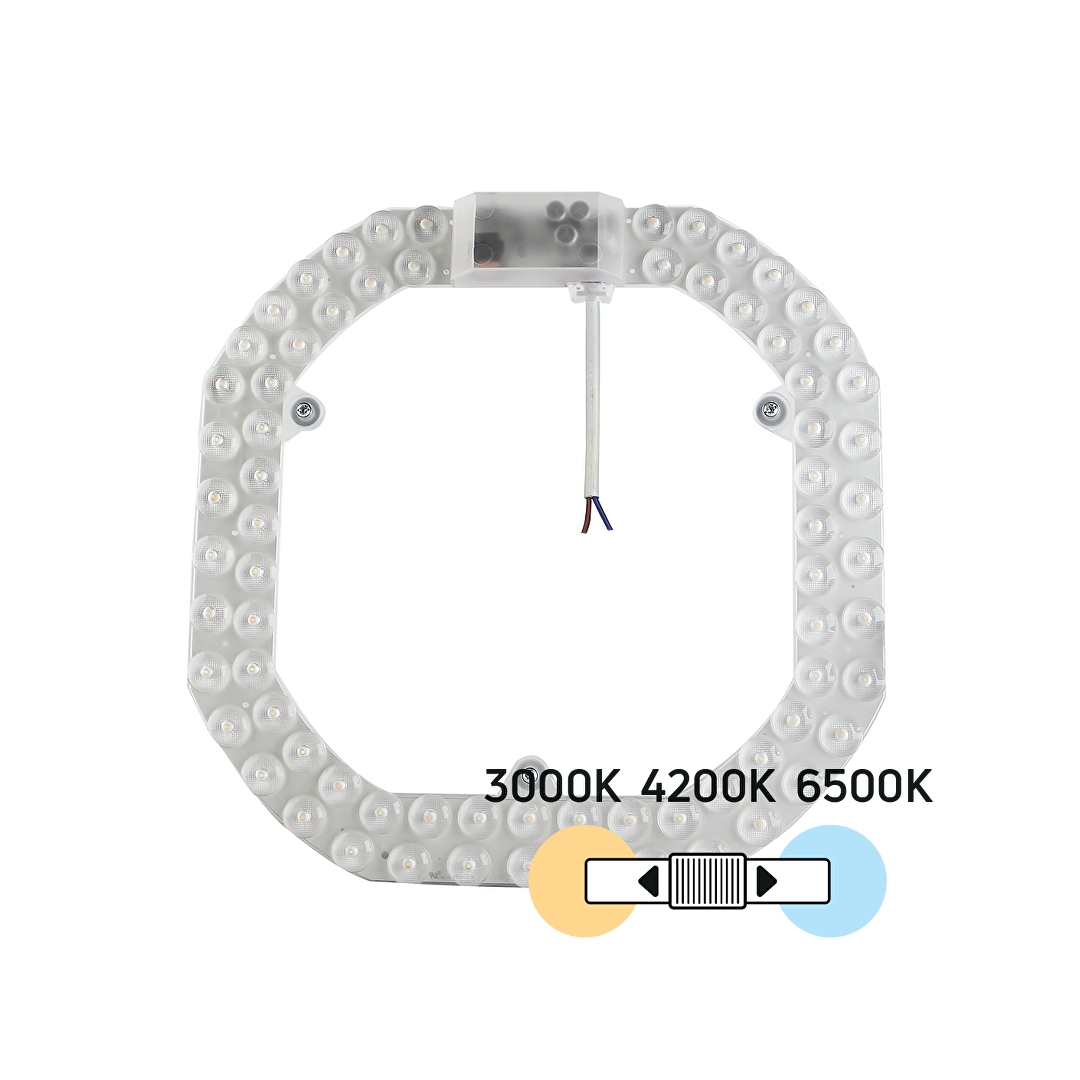 Магнитен LED модул за плафониери с превключвател, 36W, 3000K/4200K/6500K, 220V-240V AC
