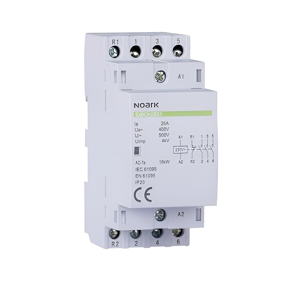 Инсталационен контактор, 40 A, напр. на бобината 220/230 V, 4 NO контакти