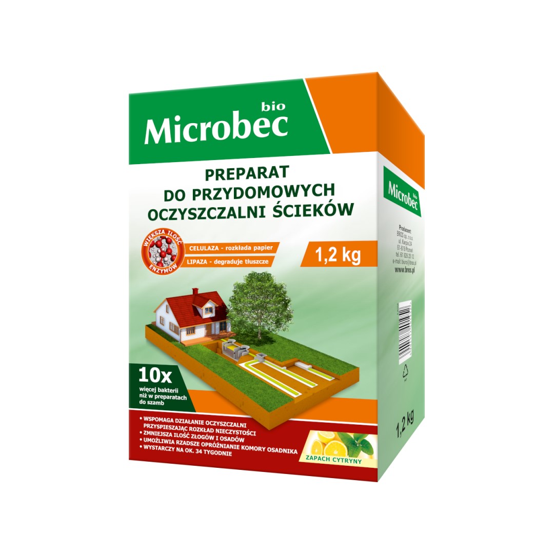 БРОС MICROBEC БИО – Активатор на системи за битови пречиствателни станции, 1.2 кг
