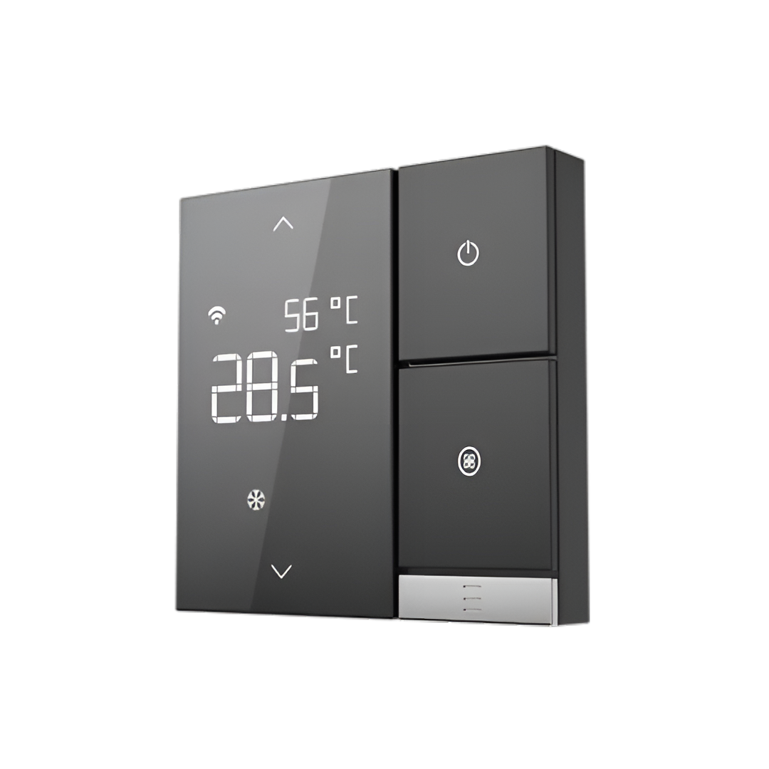 Термостат за отопление и охлаждане 5…35 °C, Wi-Fi и Modbus, за 2 тръбни вентилаторни конвектори, LinkedGo Smart HVAC