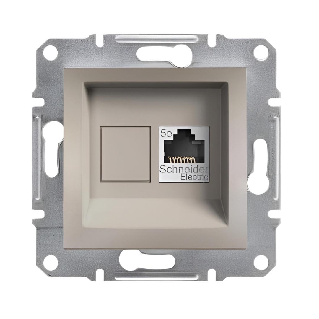 Розетка RJ45 UTP cat.5е цвят Бронз Asfora SE