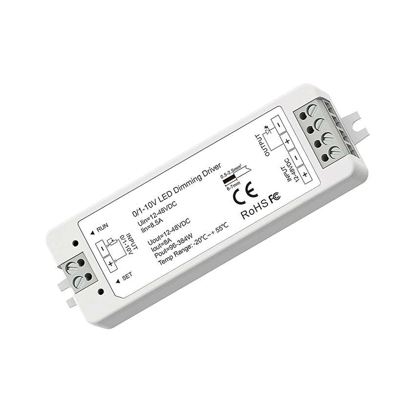 Димeр с управление 0/1-10V, 12-48V DC, 8A