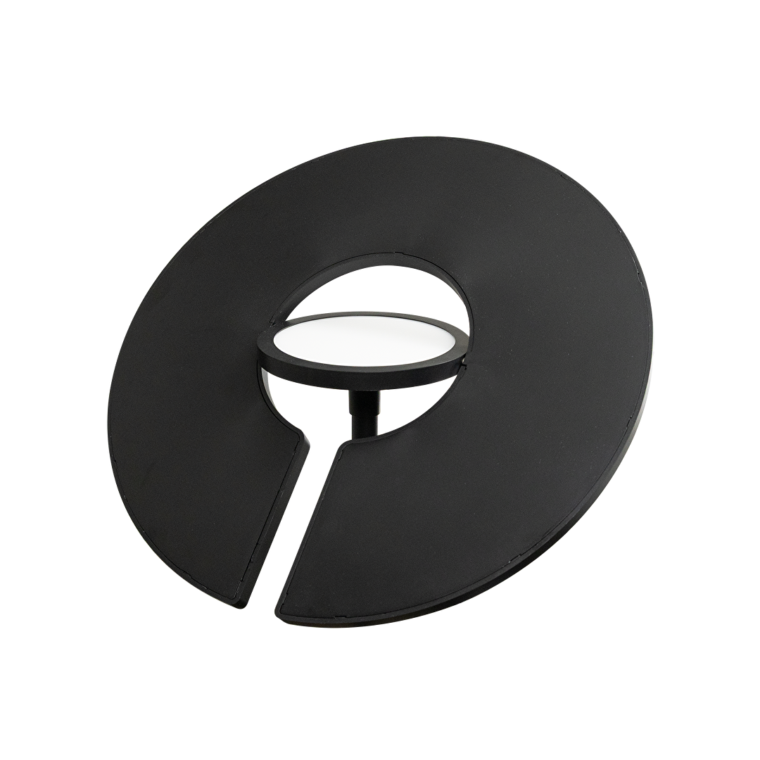 LED лампион CCT+RGB с дистанционно управление, димиращ, черен, 40W+8W, IP20