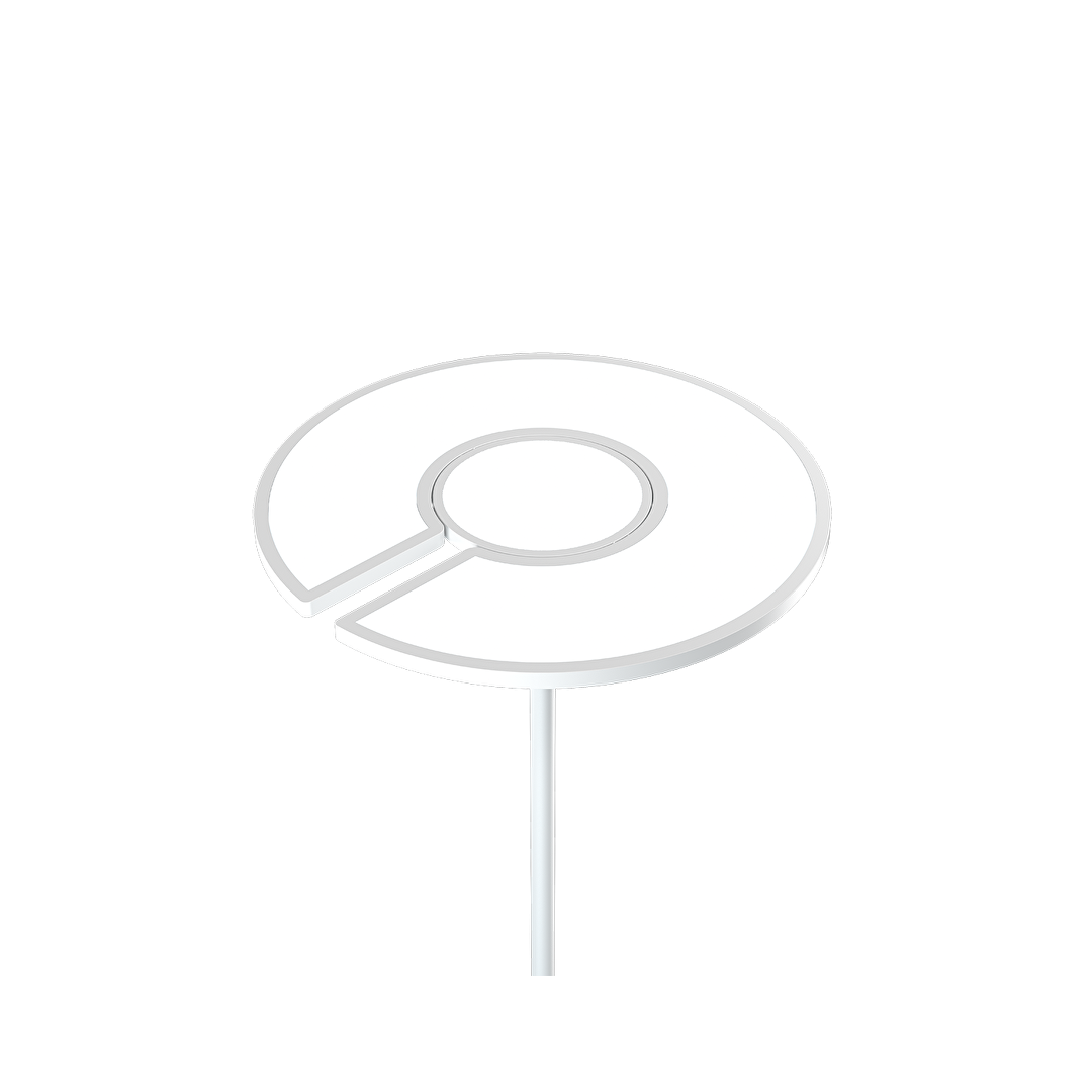 LED лампион CCT+RGB с дистанционно управление, димиращ, бял, 40W+8W, IP20