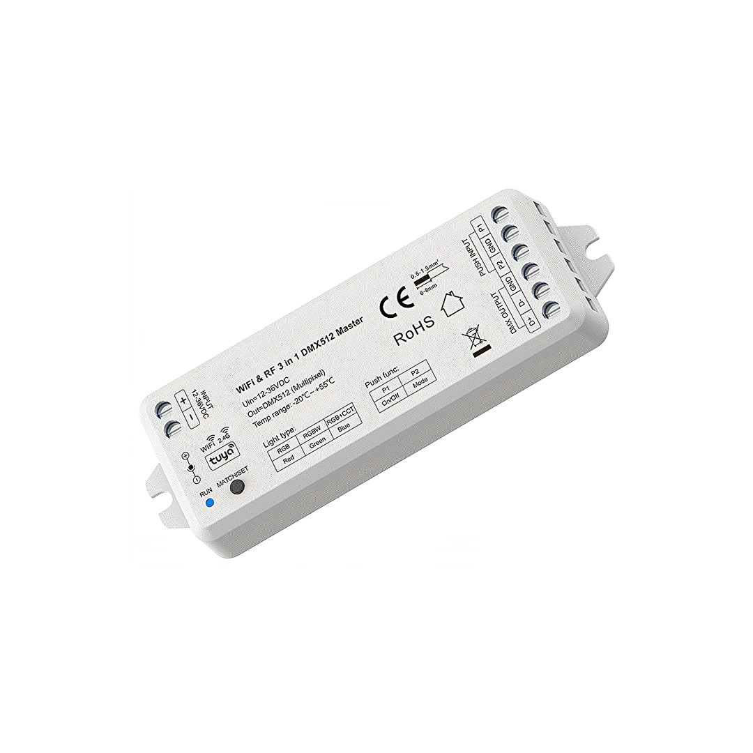 WI-FI RF DMX512 3в1 мултифункционален контролер, 12-36 V DC