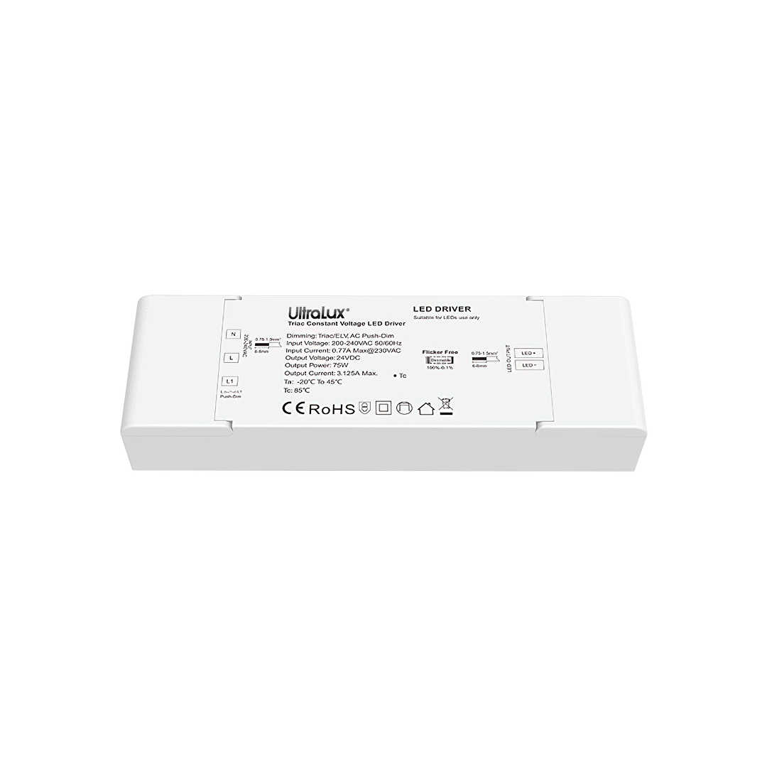 Захранване с фазово димиране TRIAC, 24V DC, 3.125 A, 75W max