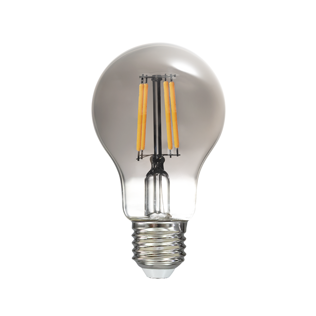 LED filament лампа крушка опушен, A60, 5W, E27, 1800K, 220-240V AC, амбър