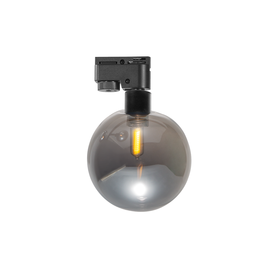 Тяло за релсов монтаж, стъклено, двупроводно, G9, 220-240V AC, IP20, черно
