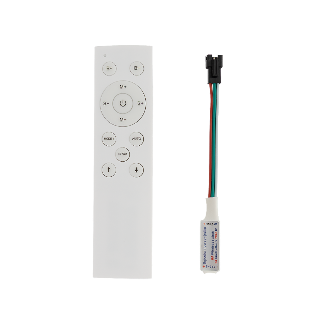 RF Контролер за едноцветна дигитална LED лента 1 порт 12-24V DC IC WS2811 2048 pixels