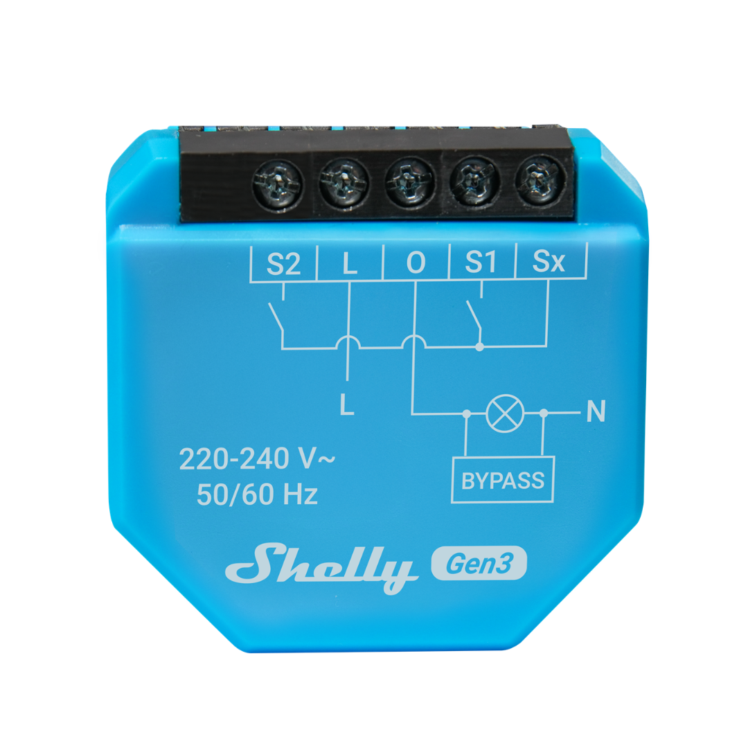Микромодул Smart реле 1х On/Off 1.2A БЕЗ НЕУТРАЛА Shelly 1L Gen3
