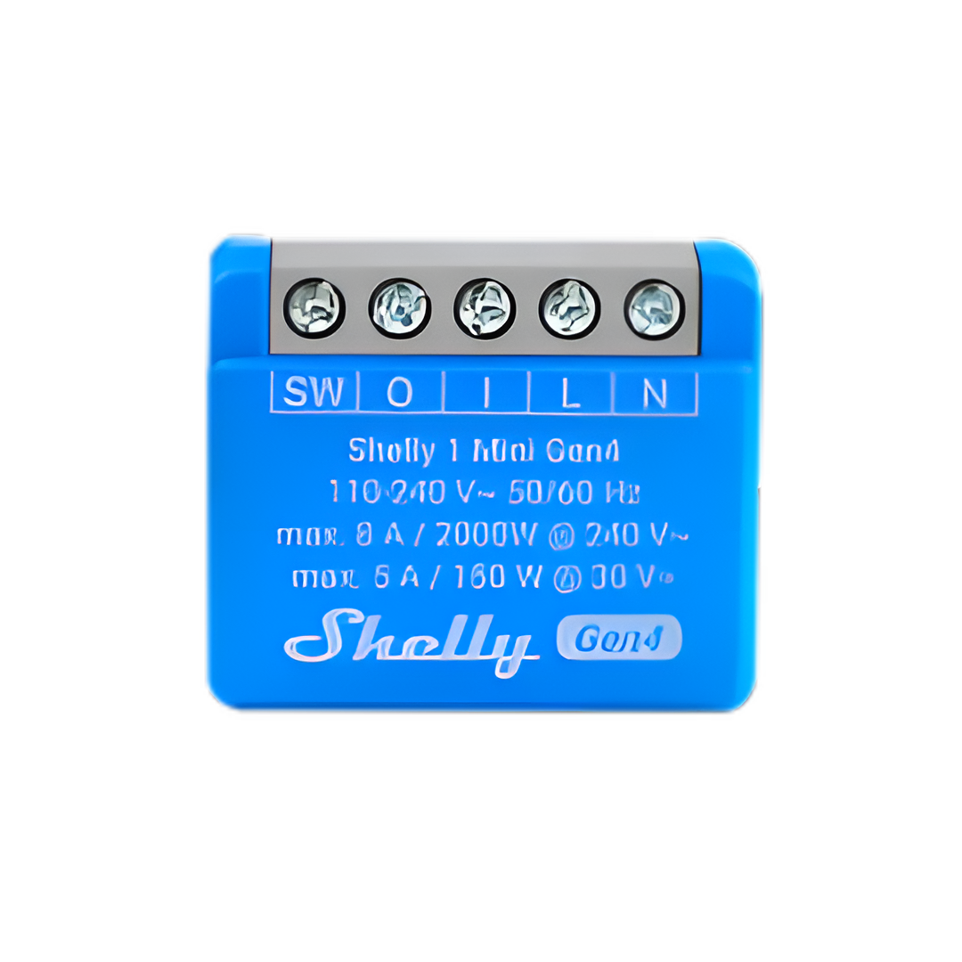 Микромодул Smart реле 1х On/Off 8A изисква неутрала Shelly 1 Mini Gen4